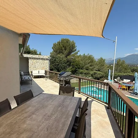 Belle A 5 Min De Valbonne Avec Jardin Piscine Et Jacuzzi 빌라 *